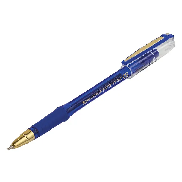 Шариковая ручка синяя 0,7 мм, i-Rite GT GLD, Brauberg 2937294 — 3