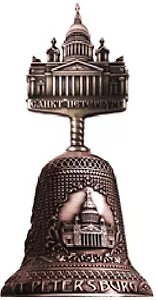 Колокольчик с фигуркой  "Исаакий" цвет медь