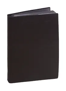 Ежедневник недат. А5 120л Линкольн черный, кожзам, мягкий переплет, офсет, ляссе