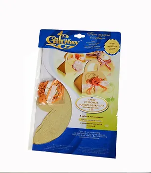 Набор для творч. Бонбоньерки №2 из бумаг ручн. отлива (00009120) (5шт.) (30х21см) 2393299