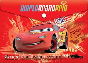 Папка-конверт на кнопке А4 "Cars", Disney