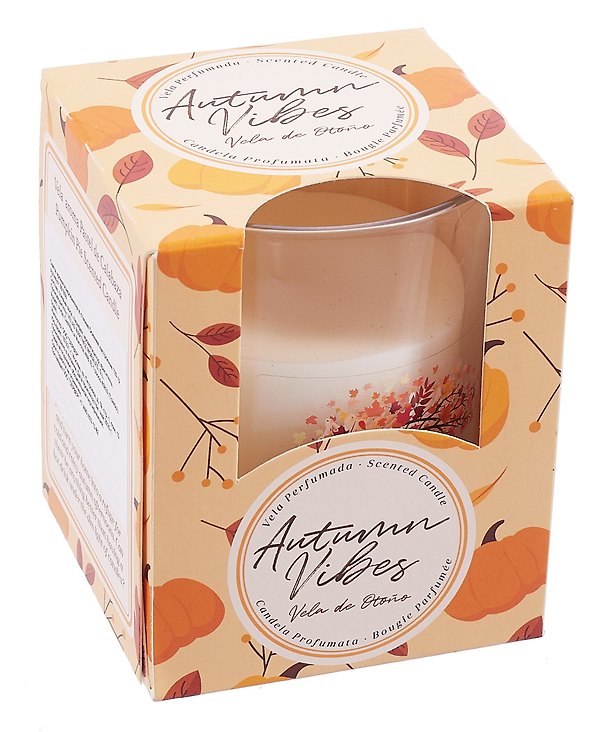 Свеча ароматическая в стакане Autumn Vibes (120г) (коробка) 3113627 — 1