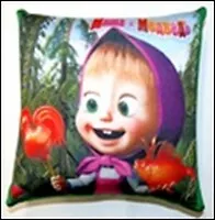 Подушка декоративная антистресс Маша и Медведь (2600/ЗЛ) (20 см) 2339346