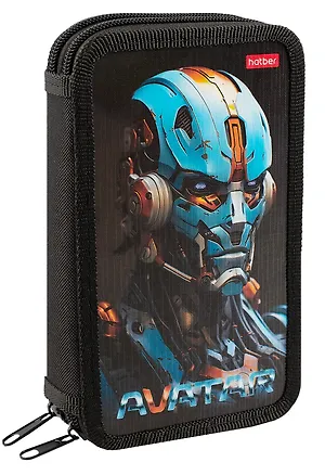 Пенал 2 отделения "Аватар" 19*11 см, молния 3020398