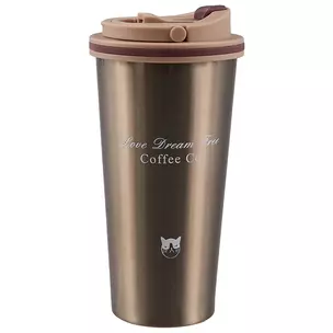 Термостакан Мордочка котика Coffee Co (металл) (400мл) (12-16001-9-T-1) — 2693727 — 1