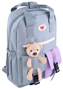 Рюкзак "Bear" мятный, с игрушкой