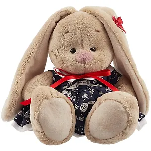 Мягкая игрушка Зайка Ми в платье с мухоморами (15см) 2900138