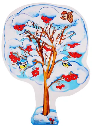 Книга Плакат вырубной "Рябина зимняя" ()