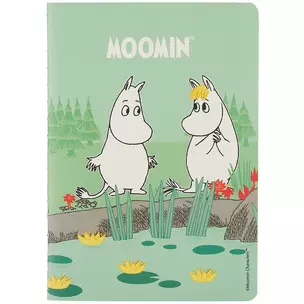 Записная книжка А6 32л кл. MOOMIN "Муми-тролль и Фрекен Снорк", тонир. внутр. блок, сшивка — 262982 — 1