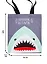 Сумка-шоппер Shark attack серая текстиль 40см.*32см. — 2787986 — 2