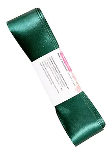 Лента атласная 1д (0,25 х 4,5 м )  т.зеленый (3047)