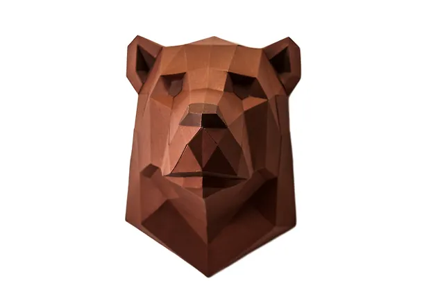 Набор для сборки полигональных фигур: Медведь (Коричневый) 2754851 — 3