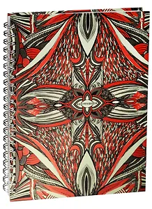 Скетчбук A4 80л "Калейдоскоп" белый офсет, без линовки, 100г/м2, тв.обложка, широкая евроспираль, Listoff