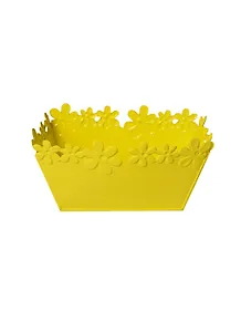 Горшок оцинкованный желтый (139739) (8х15см)