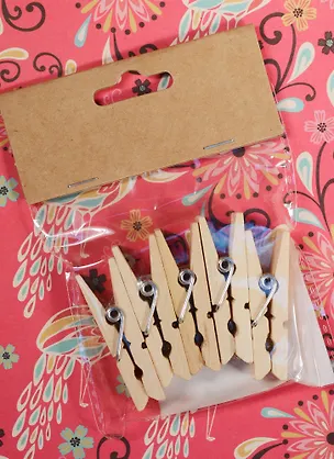 Набор для творчества Прищепки, 5шт неокраш (дерево) 2540016