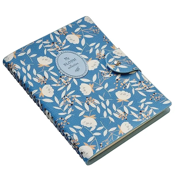 Тетрадь «Diary», А5, 96 листов в клетку, голубой, искусственная кожа, мягкий переплет 3055502 — 2