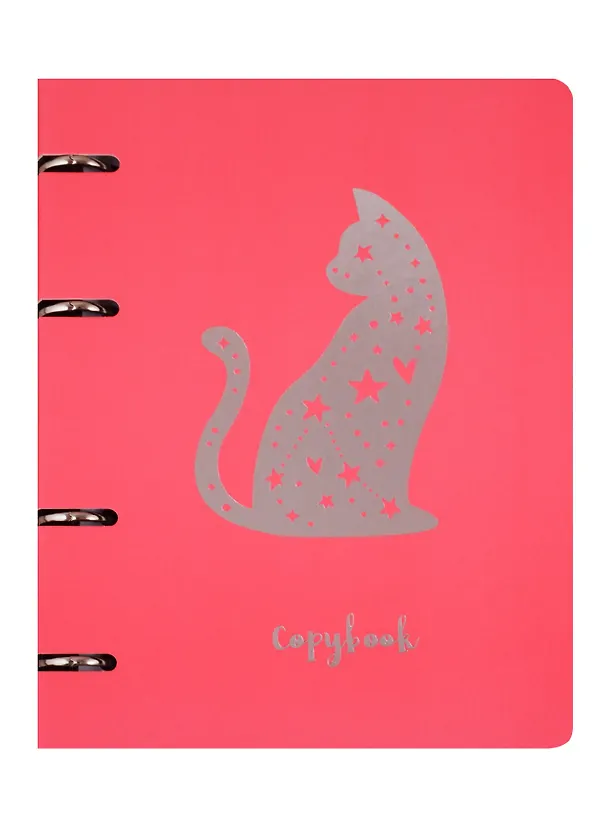 Тетрадь на кольцах «ColourMania. Cat» 100 листов в клетку, А5, сменный блок - Unnika 251847 — 3