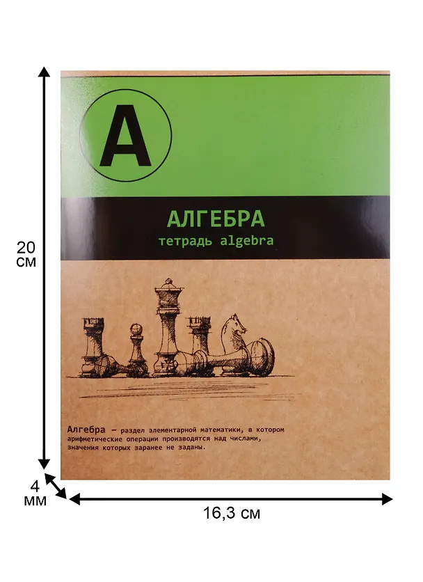Тетрадь предметная в клетку Феникс+, "Буквы. Алгебра", 48 листов 243947 — 2