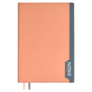 Ежедневник дат. 2025г. А5 176л "Руффо" розовый, серый, кожзам, тв.переплет, тиснение фольгой, офсет, ляссе 3054599