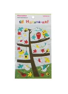 Наклейка декоративная фетровая 1 Совы 1 (95х185) (Наклей-ка) (упаковка)