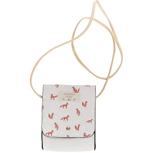 Сумка на кнопке Лисы (PU) (17×15) (12-07248-6077-6)