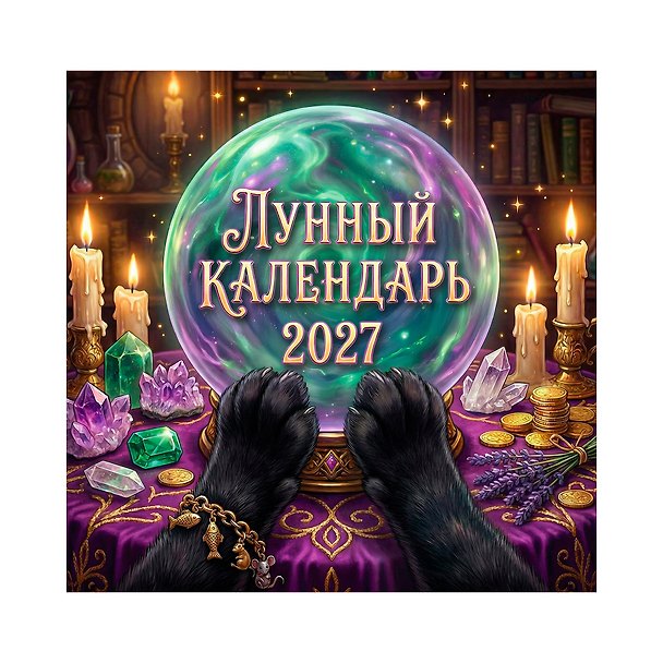 Календарь 2027г 300*290 "Лунный календарь" настенный, на скрепке 3169628 — 1