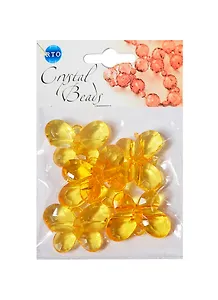 Набор бусин Кристальная игра Бабочки оранжевые (CRP116) (6шт) (упаковка)