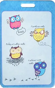 Чехол для карточек Совуньи на синем фоне