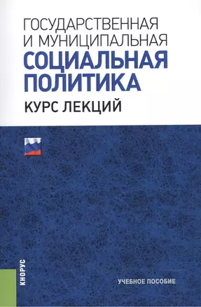 Государственная и муниципальная социальная политика. Курс лекций. Учебное пособие — 2525678 — 1