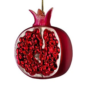 Новогоднее подвесное украшение ErichKrause Decor Гранат (стекло) (11см) (62491) 3177019