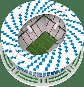 Сборная модель, 3D пазл, стадион Нижний Новгород,12 дет., 6*6*2,4см