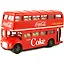 464001 Машинка литая коллекционная Motor City Classics - Die-сast модель по лицензии Coca-Cola London Double Decker Bus, масштаб 1:64 — 3170873 — 2