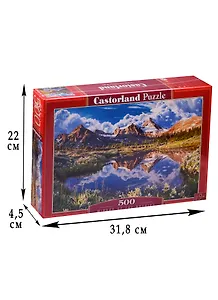 Пазл 500 Скалистые горы (47х33) (B-52417) (Castorland Puzzle) (9+)