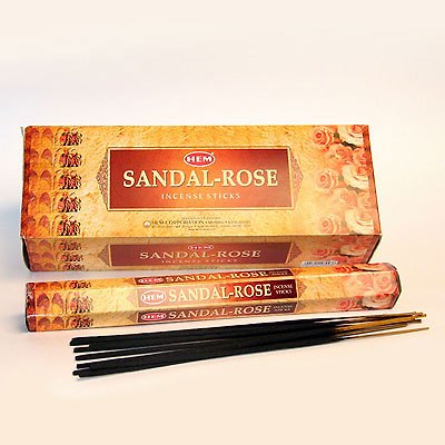 ГИФТМАН Благовония HEM, шестигранники, Sandal Rose (Сандал Роза) 2367957 — 1