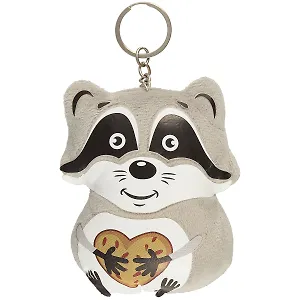 Брелок Маленькое счастье Енотик с печенькой (текстиль)