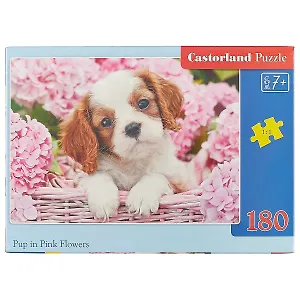 Пазл Castorland Щенок в цветах 180эл., 32*23см