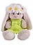 Мягкая игрушка Зайка Ми в зеленом сарафанчике и в венке из ромашек (15 см) (SidX-226) — 2648451 — 1