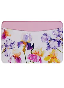 Чехол для карточек горизонтальный Ирисы на белом фоне (ДКГ2018-09)