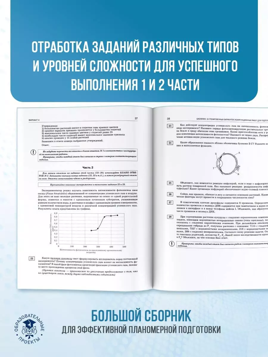 ЕГЭ-2025. Биология. 30 тренировочных вариантов экзаменационных работ для  подготовки к единому государственному экзамену (Ольга Ковшикова, Лариса  Прилежаева) - купить книгу с доставкой в интернет-магазине «Читай-город».  ISBN: 978-5-17-164814-5