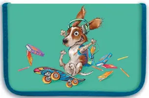 Пенал школьный Феникс + Озорной щенок 20*13.3*3.5см, полиэстр 43301 334070