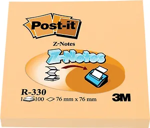 Блок бумаги 76*76 самоклеящийся Post-it 100л, Z-сложение, желтый, 3M
