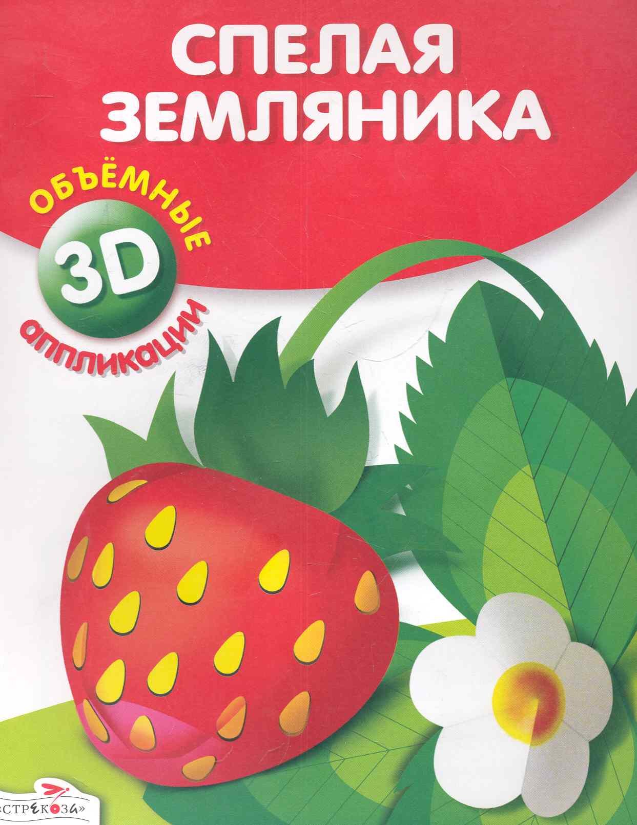 

Спелая земляника. Объемные аппликации 3D