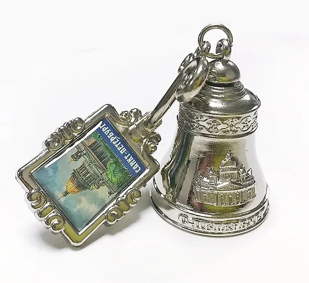 Колокольчик на холодильник Исаакий темное серебро [ВЕ1-10006] 2876946 — 1