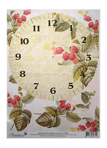 Декупажная карта Циферблат винтаж А4 (DK3091) (упаковка)