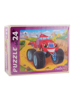 Пазл Веселый джип Рыжий кот Макси-пазлы 24 элемента ПУ24-7288 2794789