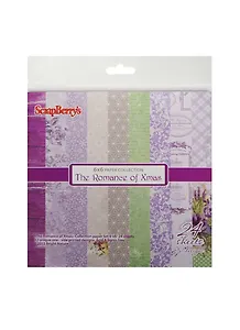 Набор бумаги для скрапбукинга 15*15см 190гр/м Новогодний Пейзаж, 24 листа