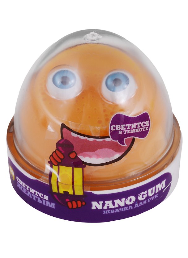 Игрушка-лизун «Светится желтым», Nano Gum 2650598 — 1