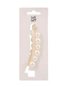 Заколка-крабик (иск.жемчуг) (10см) (12-Linxi-4) (Lafilaf)