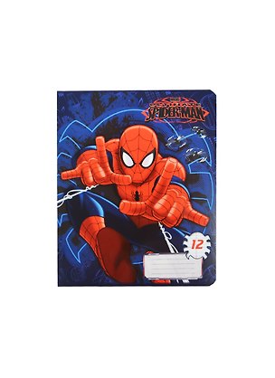 Тетрадь 12л кос.лин. "Spider-man" карт.обл., ассорти, Disney 235359