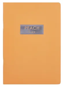 Тетрадь А4 48л кл. "Peach Fuzz" скрепка, мел.картон, выб.лак, печ.пантон, ламинация soft touch, тиснение фольгой